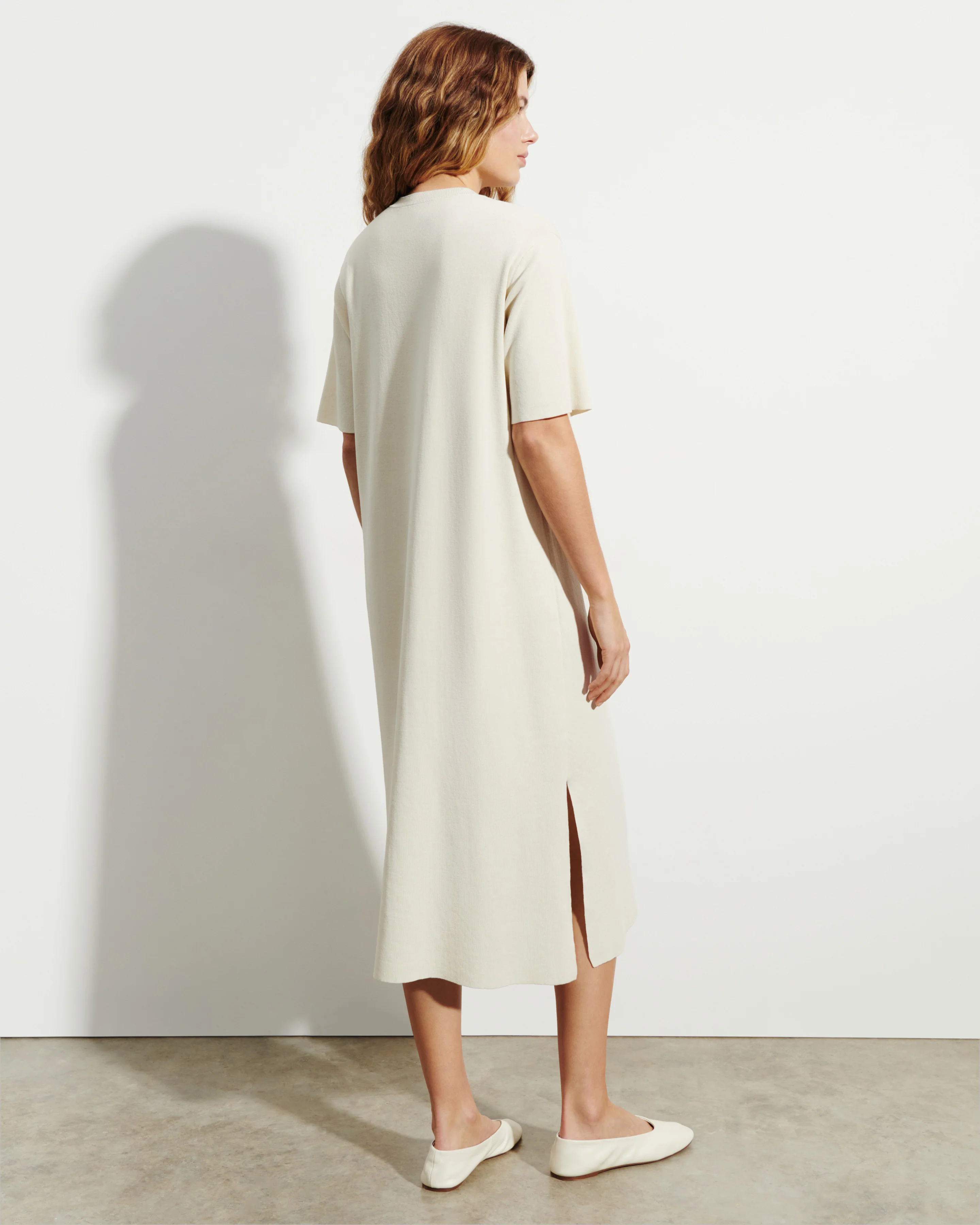 Robe T-shirt maille unie - Image 2