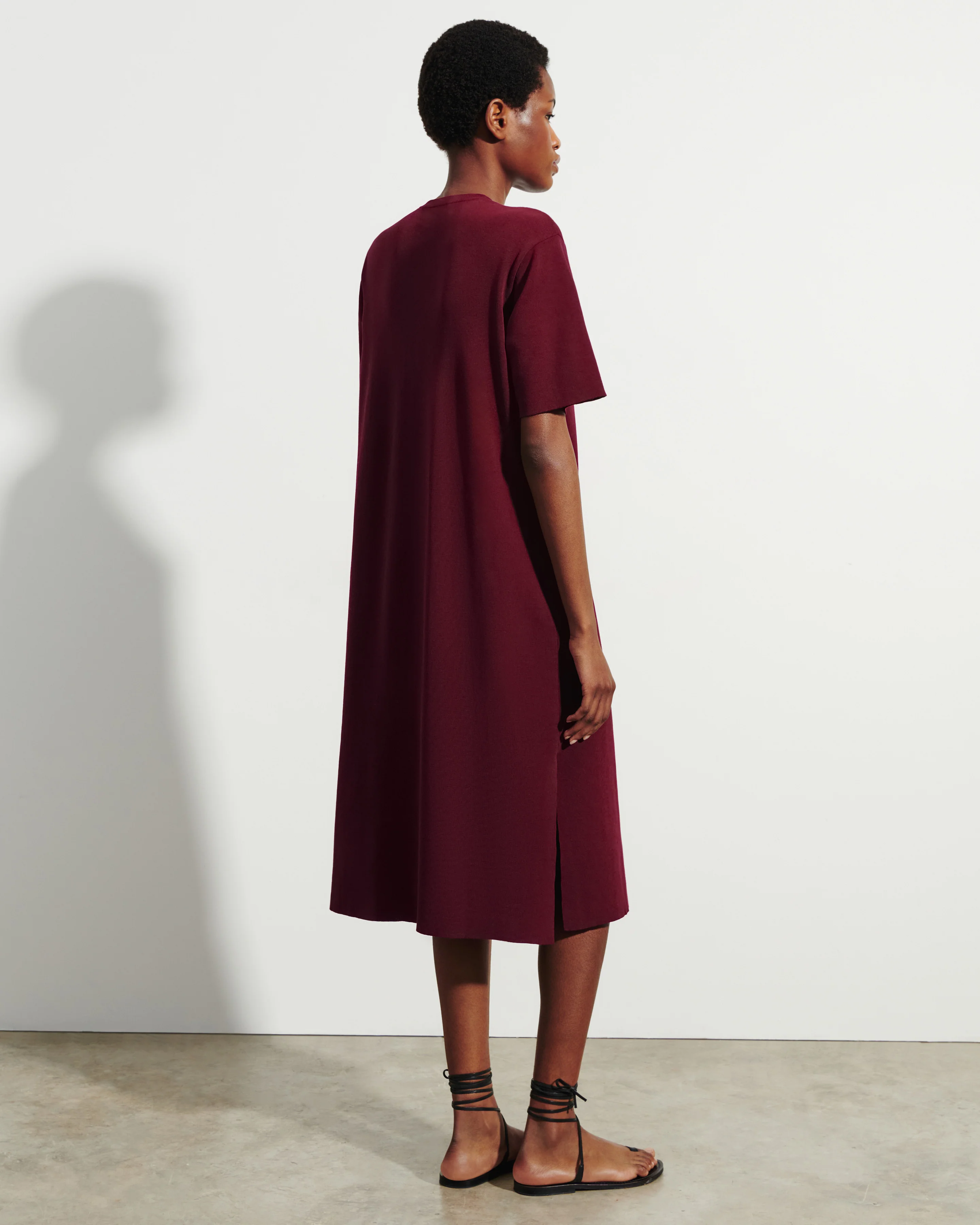 Robe T-shirt maille unie - Image 3