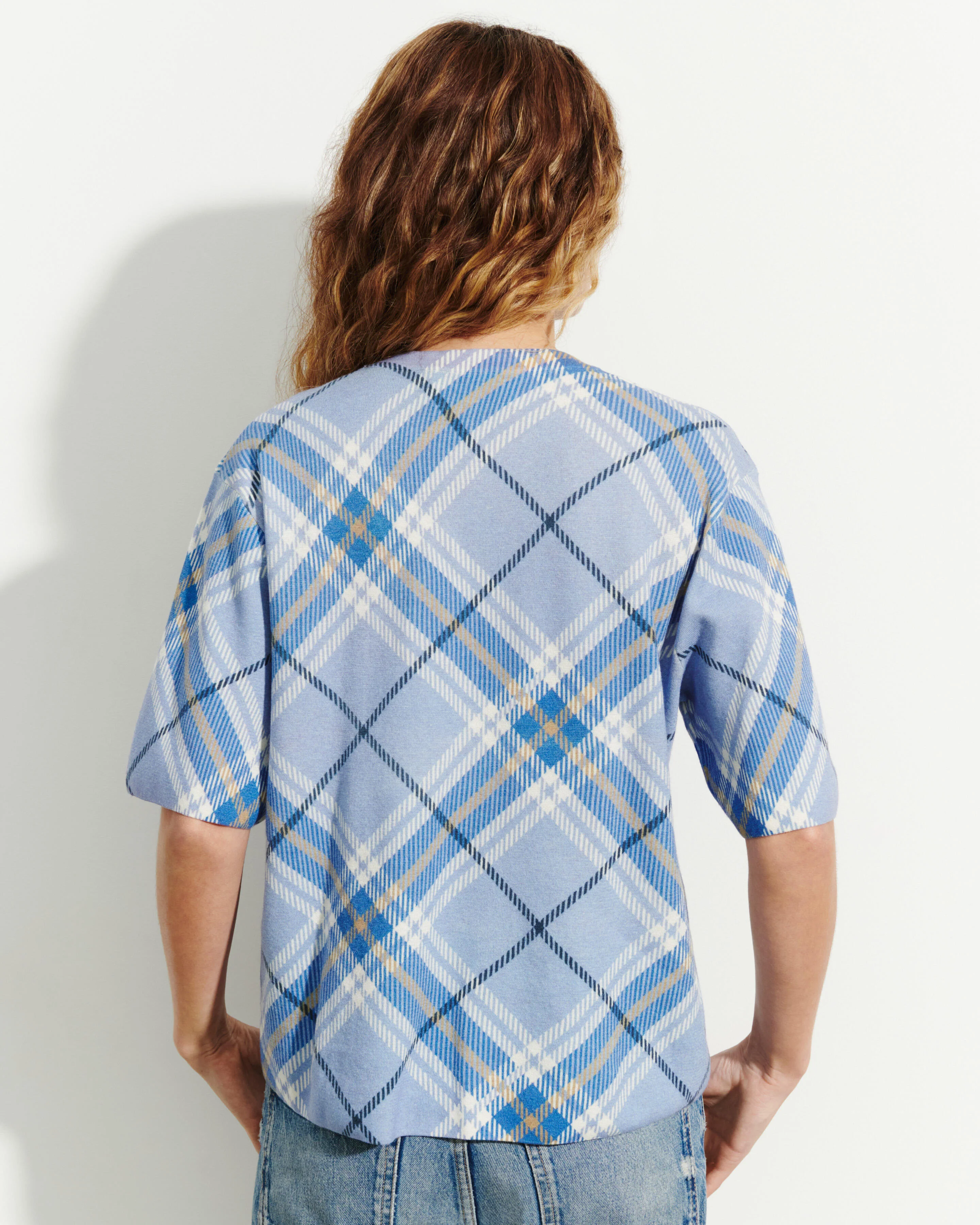 T-shirt ample imprimé tartan - Image 3