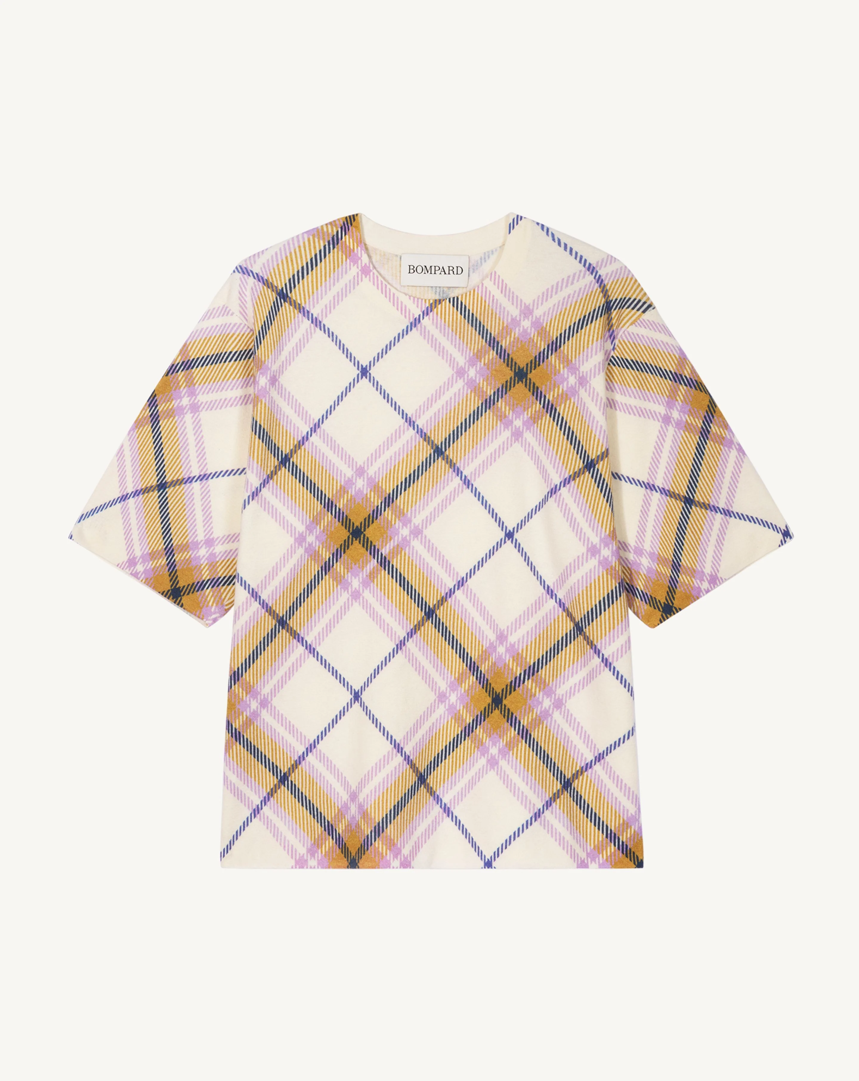 T-shirt ample imprimé tartan - Image 4