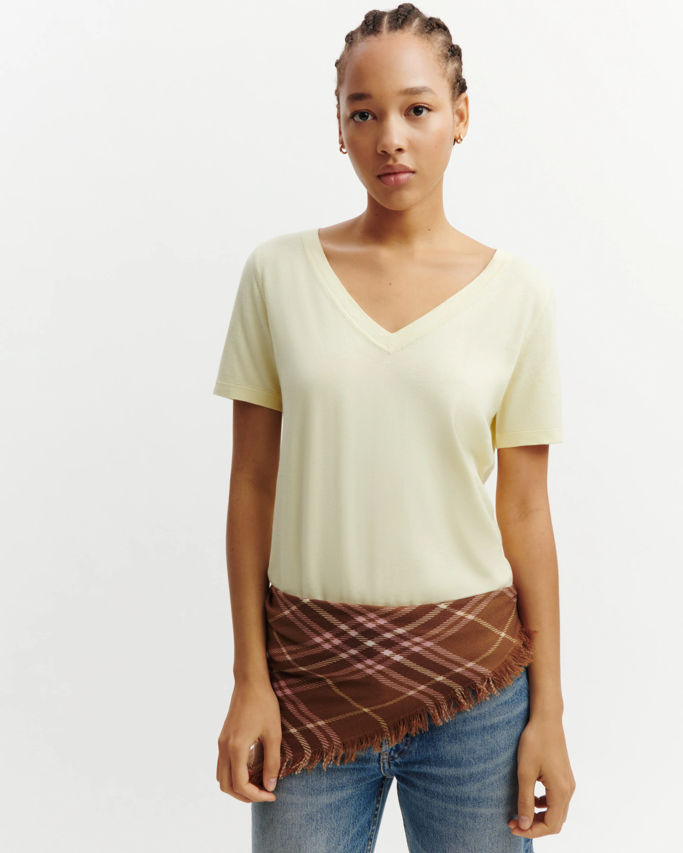 T-shirt col V