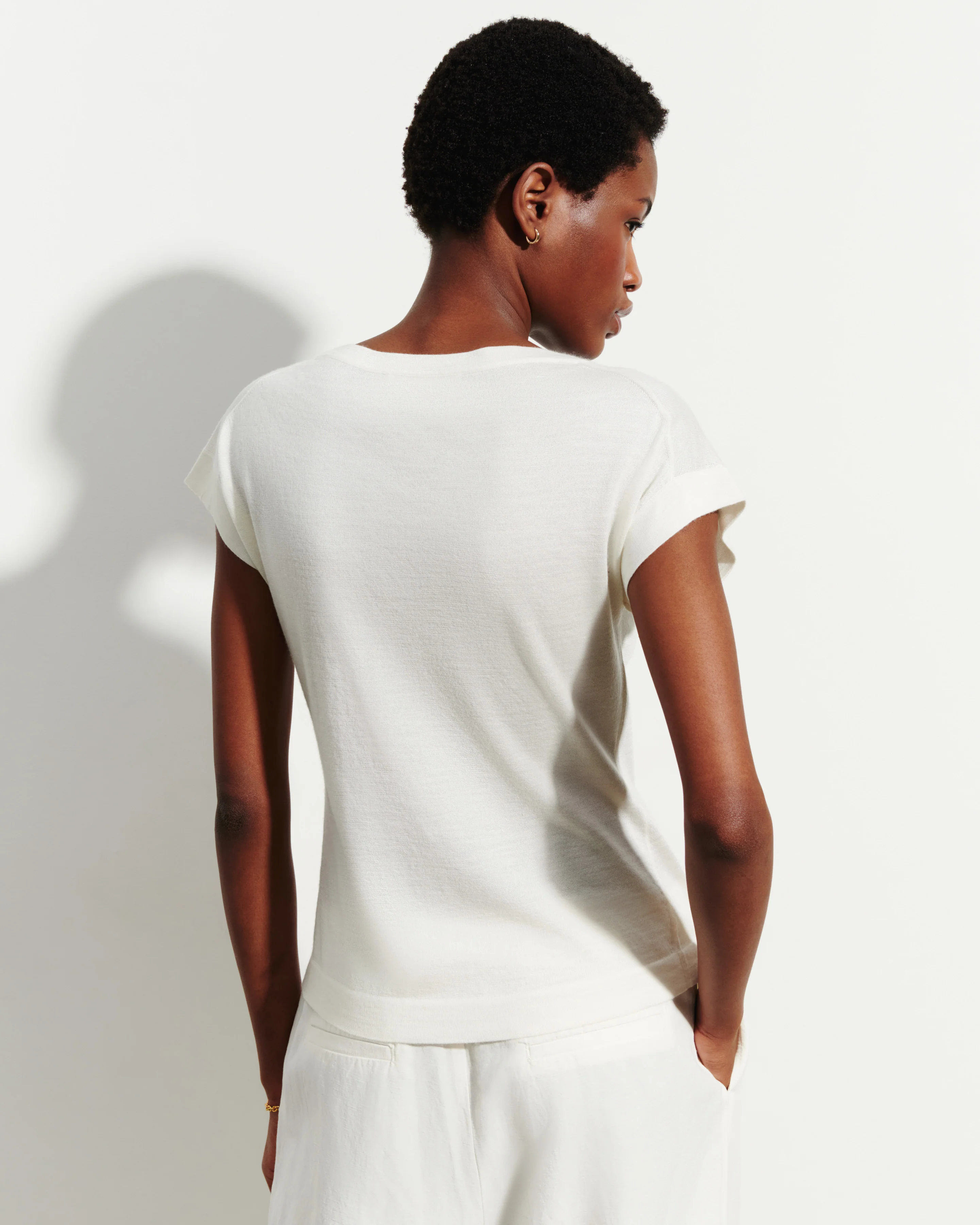 T-shirt col V - Image 3