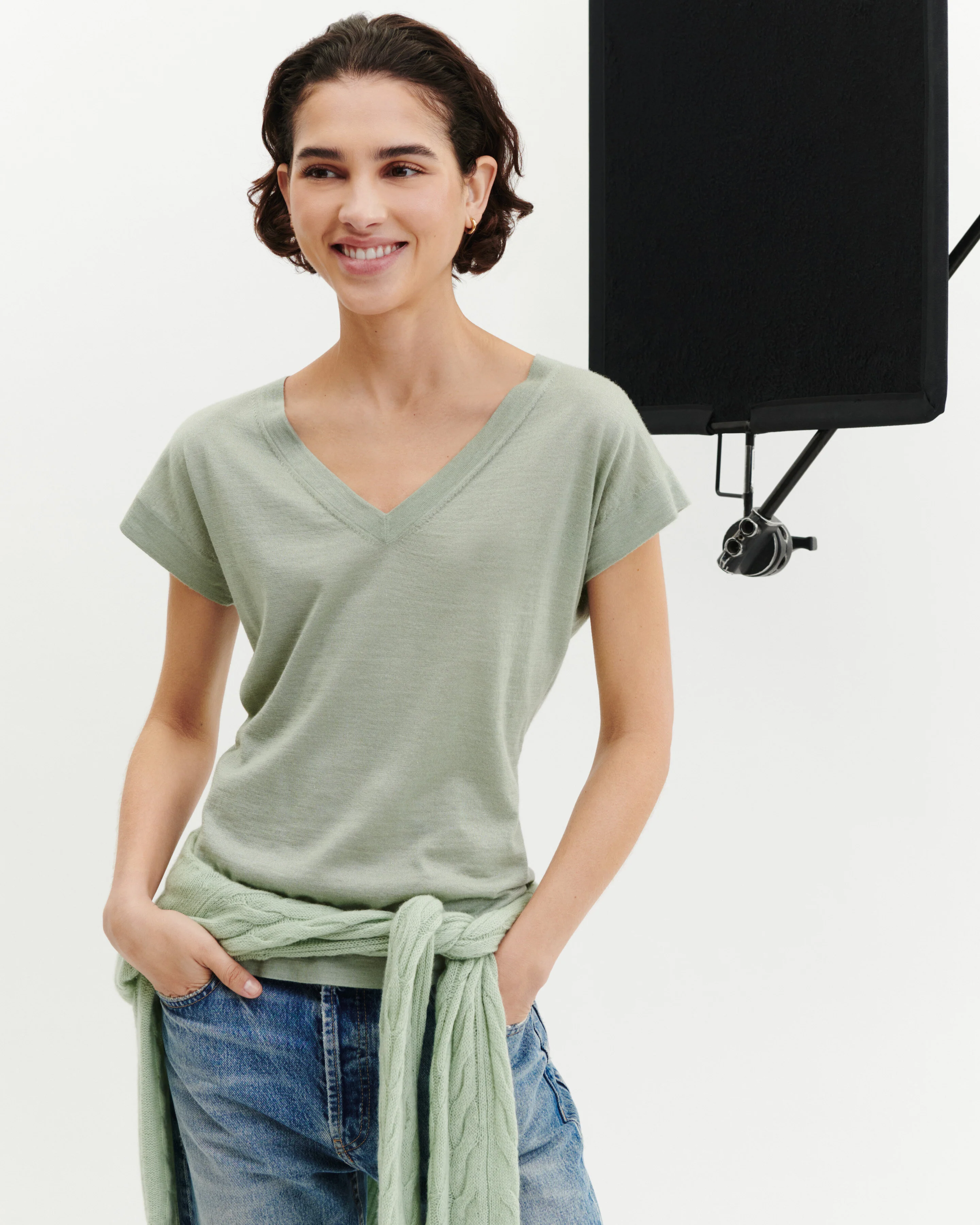 T-shirt col V