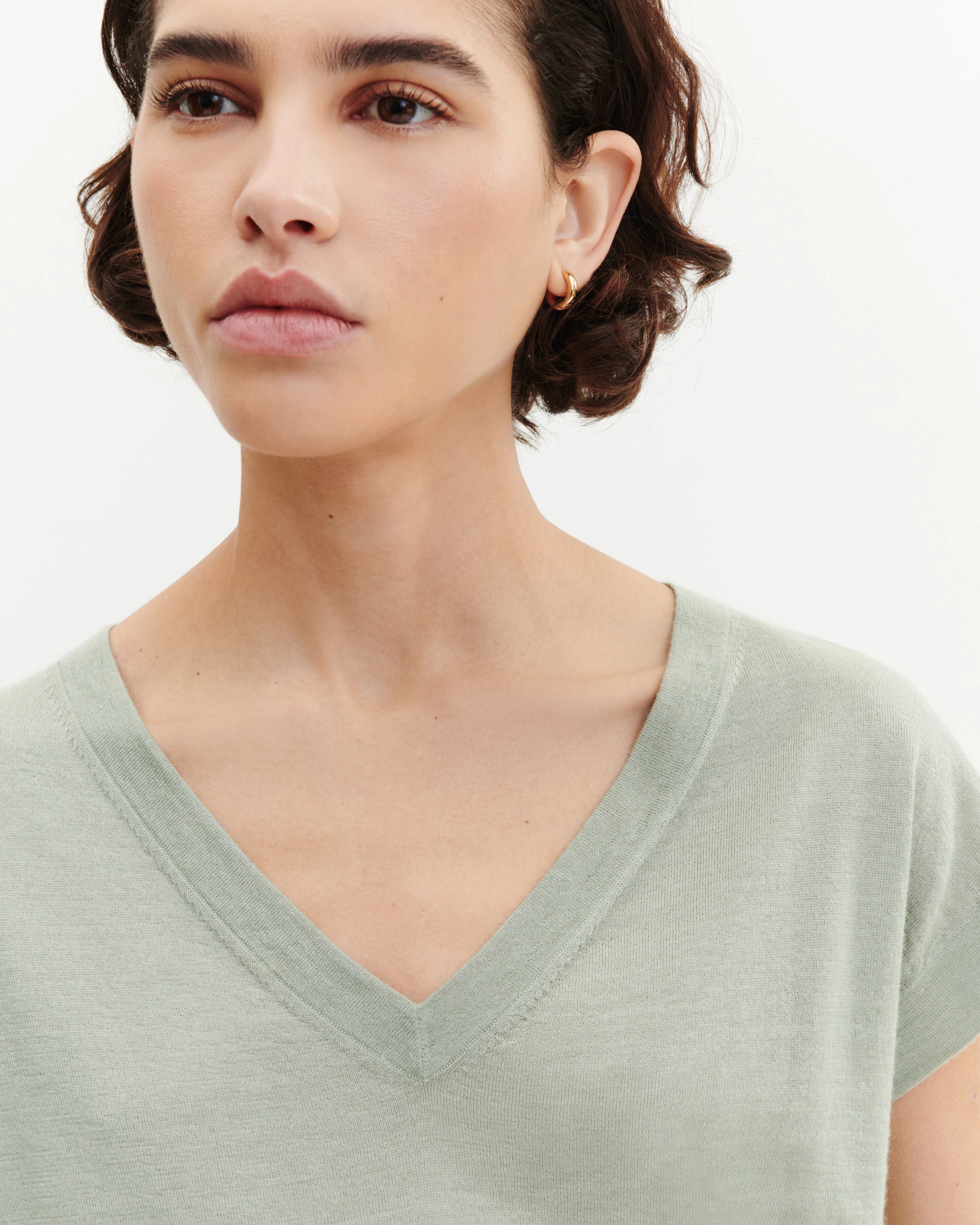 T-shirt col V - Image 4
