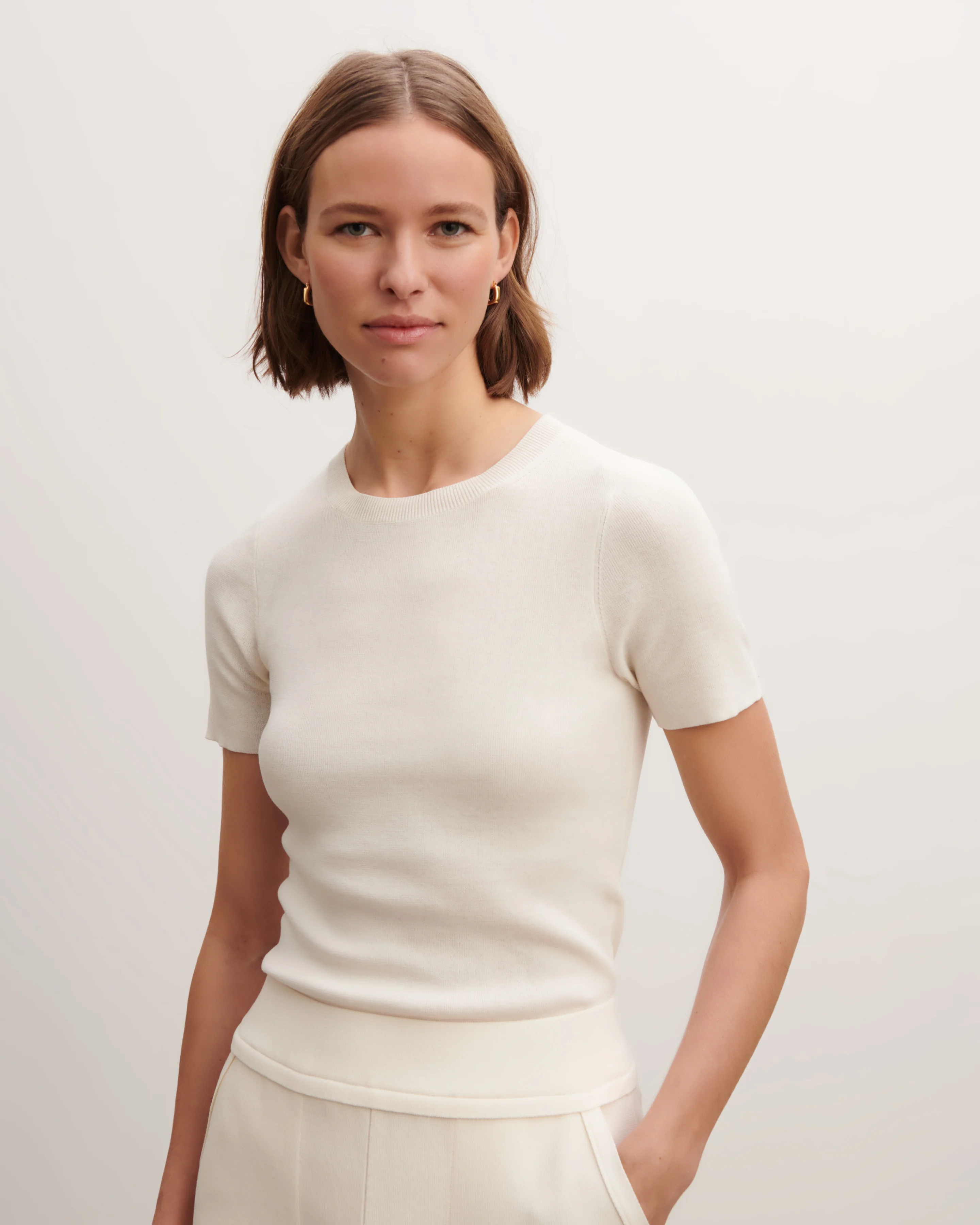 T-shirt en maille unie