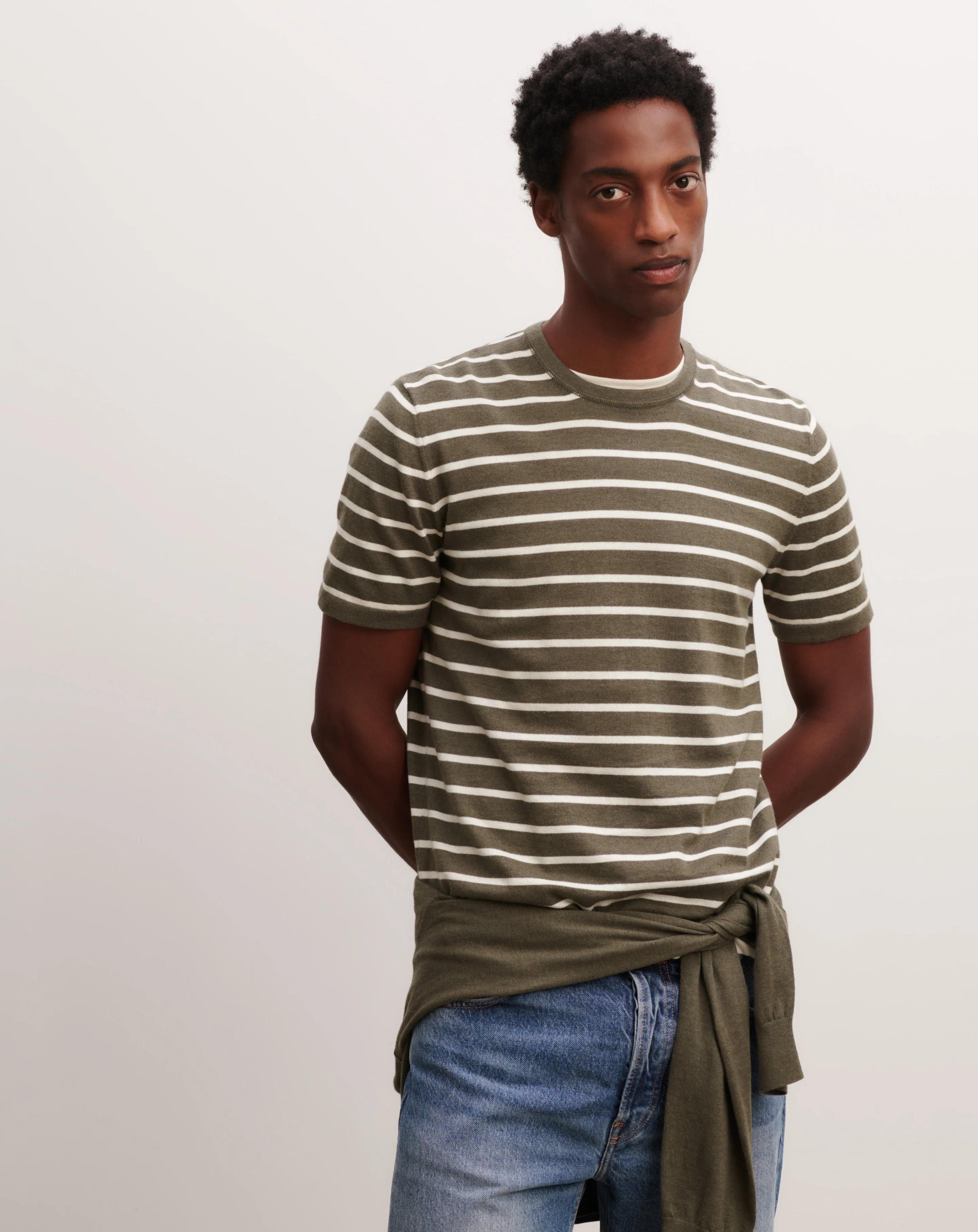 T-shirt ultrafin rayé