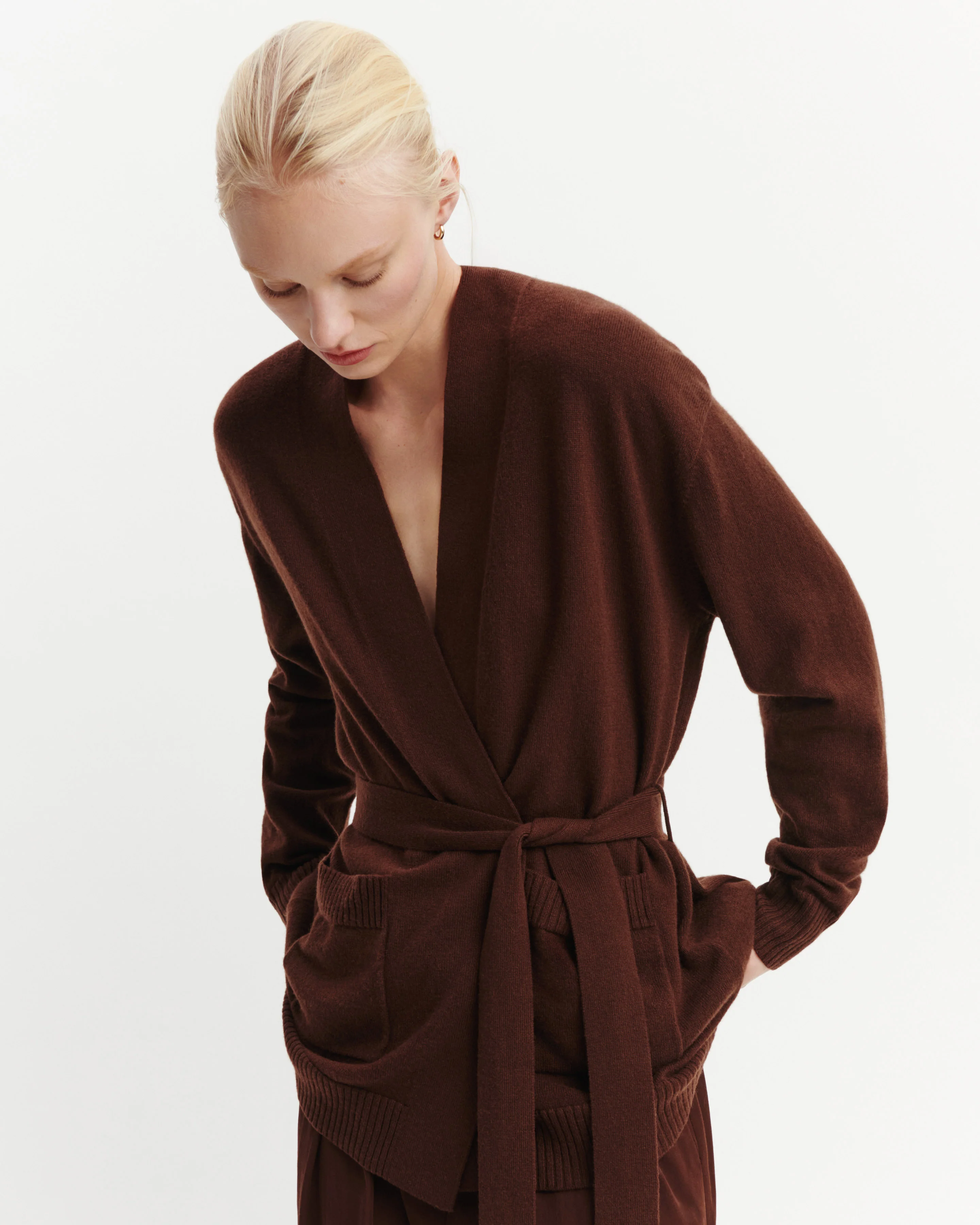 Veste cosy ceinturée