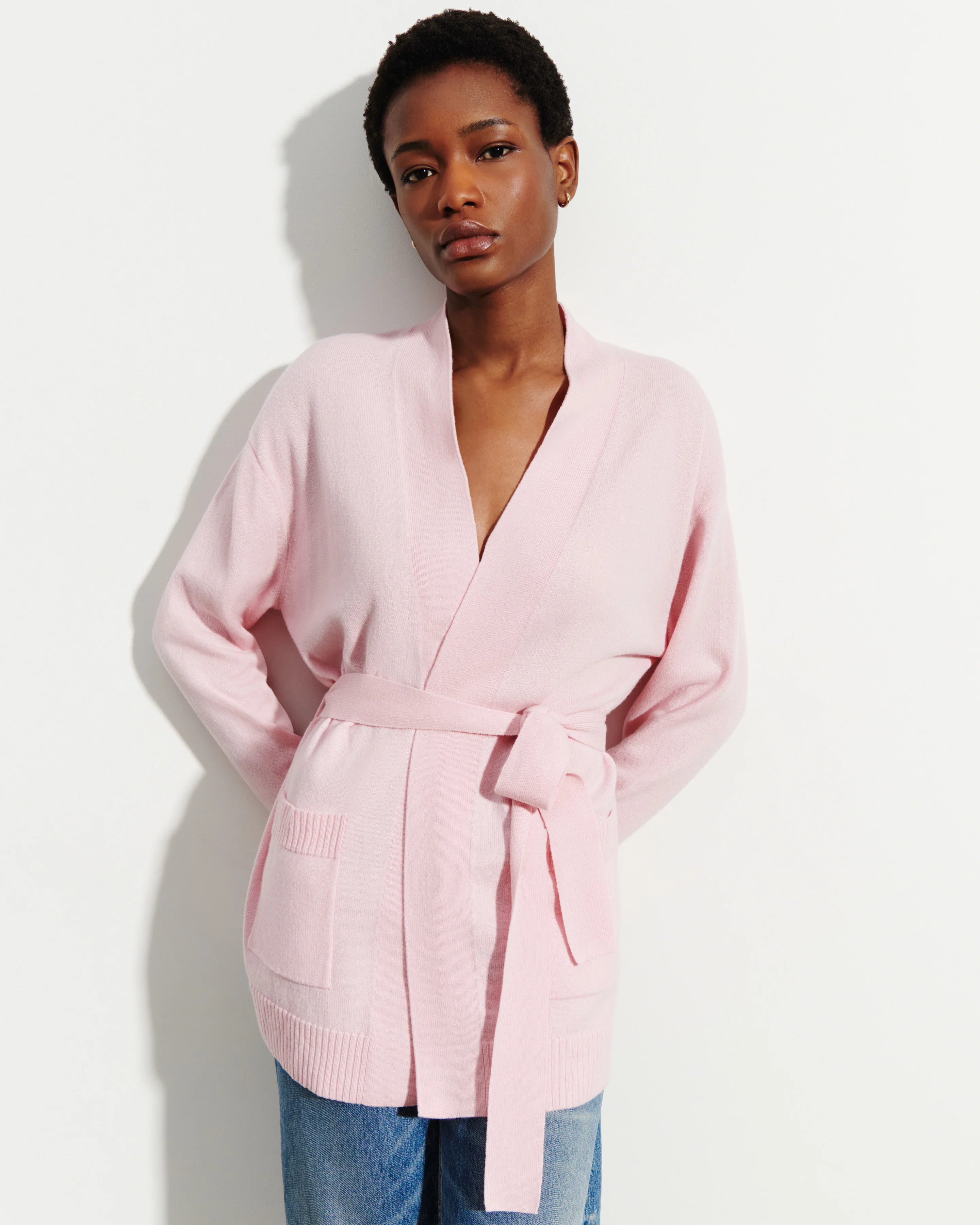 Veste cosy ceinturée